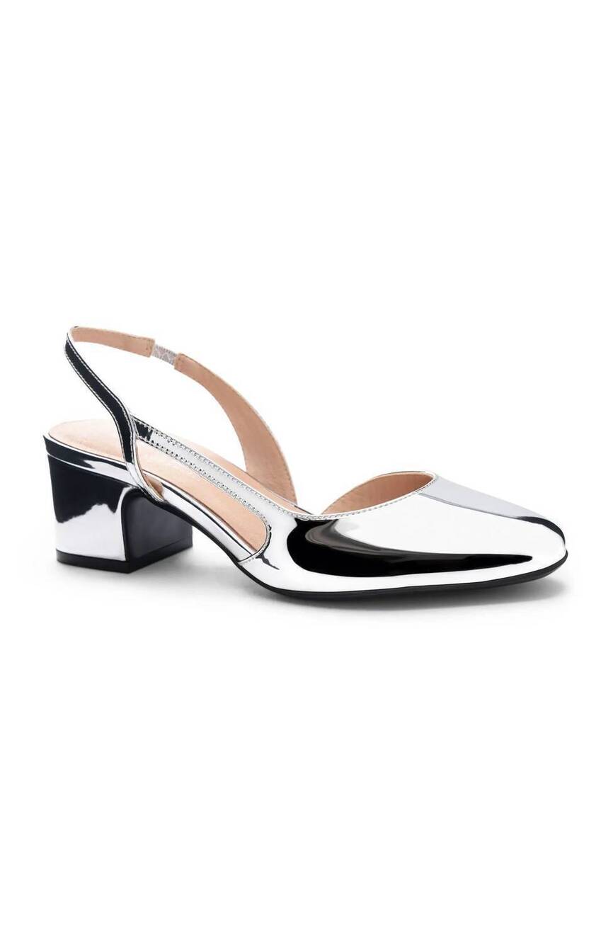 NEW CHINESE LAUNDRY women's rozie dress slingback heel in silver